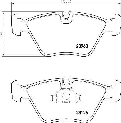 HELLA PAGID 8db355008971 -  Комплект тормозных колодок, дисковый тормоз